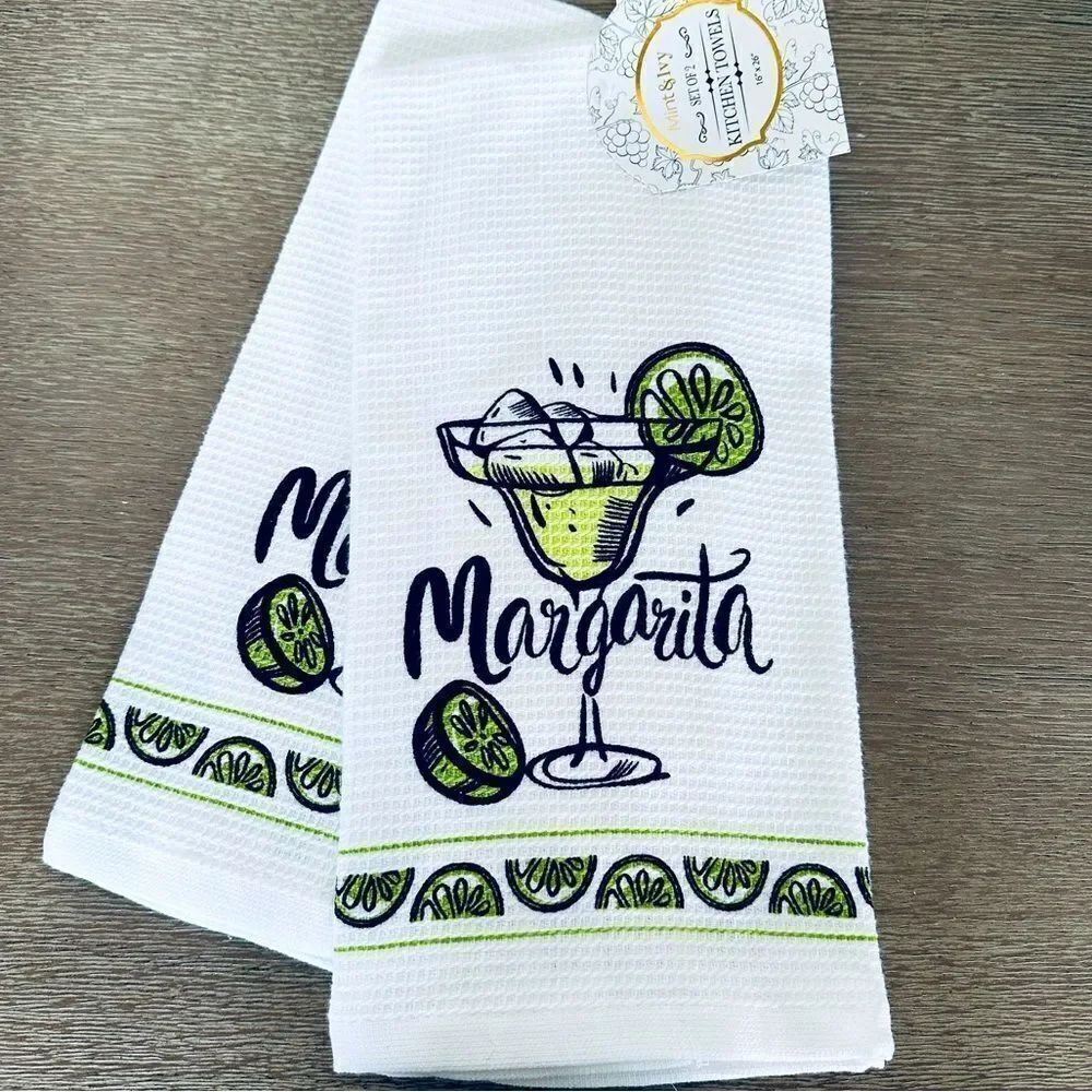 Margarita Cocktail Kitchen Dish Towels Set
